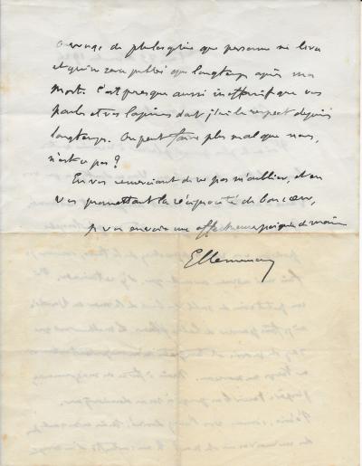 Georges CLEMENCEAU - Signed autograph letter 2