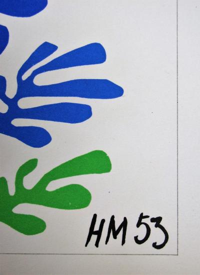 Henri MATISSE (d’après) - La gerbe, 1958 - Lithographie monogrammée 2