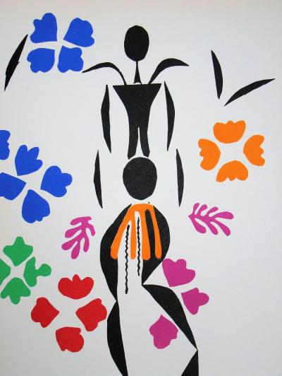 nach Henri MATISSE - La négresse, 1958 - Farblithografie signiert und datiert 2