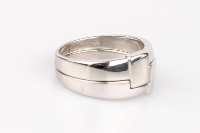 A.ROURE - Bague en or blanc 18 carats 2