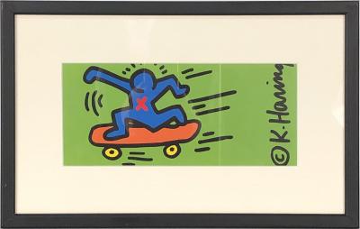 Keith HARING (d'après) - Skateur, 1998 - Impression offset 2