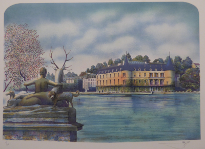 Rolf RAFFLEWSKI - Château Le Lude, c.1980 - Lithographie originale signée 2