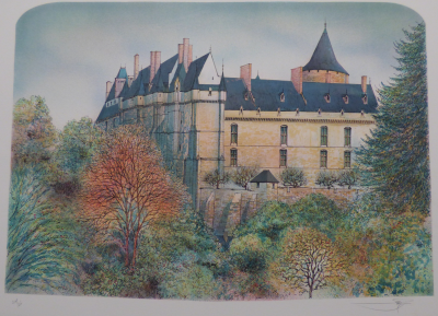 Rolf RAFFLEWSKI - Château de Châteaudun, c.1980 - Lithographie originale signée 2