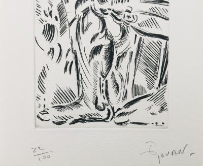 François ROUAN - La figure du rond, 1992 - Eau-forte originale signée au crayon 2