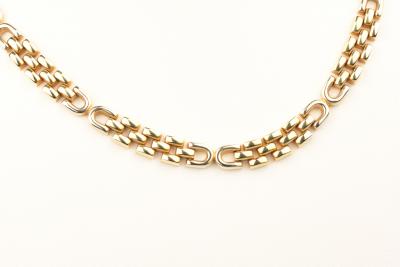 18 karat yellow gold necklace. Rope mesh 2
