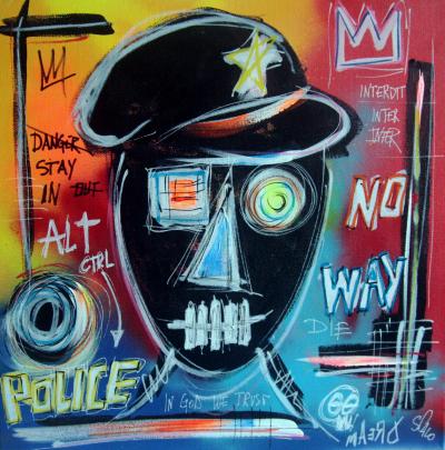 SPACO - Police ALT, 2021 - Technique mixte sur toile 2