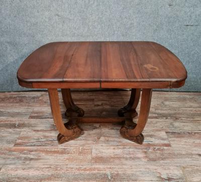 Table à allonges en acajou, première moitié du XXe siècle 2
