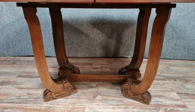 Table à allonges en acajou, première moitié du XXe siècle 2