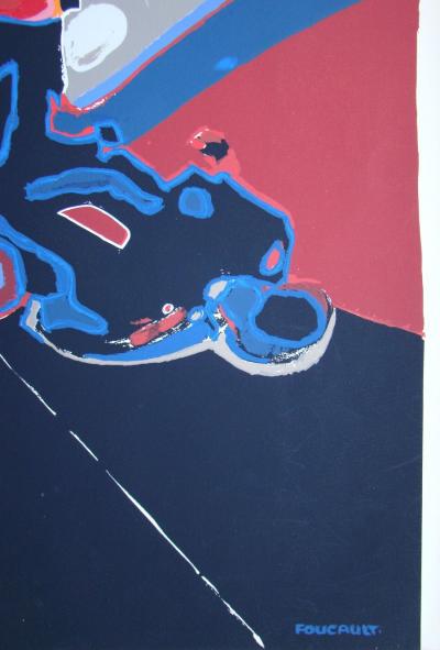 FOUCAULT - Composition, 1978 - Sérigraphie originale, signée, datée et numérotée 2