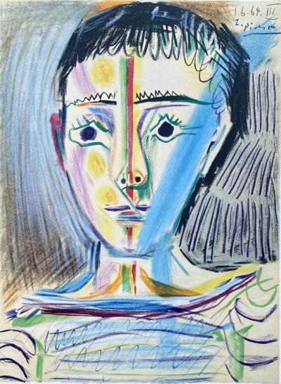 Pablo Picasso (d’après) - Garçon à la marinière, 1965 - Lithographie signée dans la planche 2
