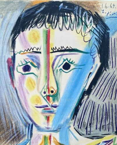 Pablo Picasso (d’après) - Garçon à la marinière, 1965 - Lithographie signée dans la planche 2