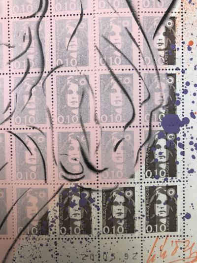 Christophe STOUVENEL  - Enveloppe Moi, 2021 - Pochoir 2