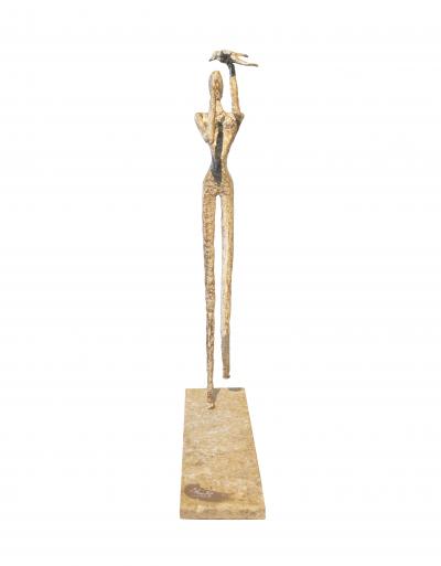 ChrisB - La femme à l’oiseau, 2021 - Sculpture 2