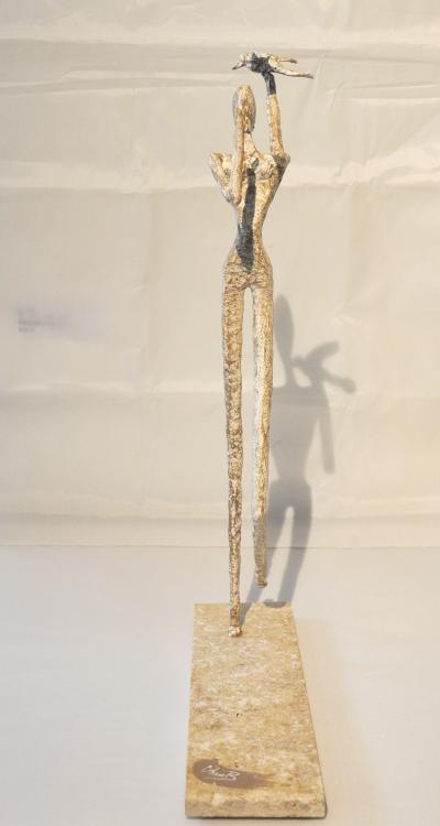 ChrisB - La femme à l’oiseau, 2021 - Sculpture 2