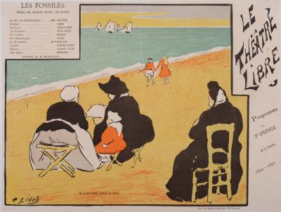 Henri-Gabriel IBELS - Programme du Théâtre Libre : Les Fossiles, 1892 - Lithographie originale 2