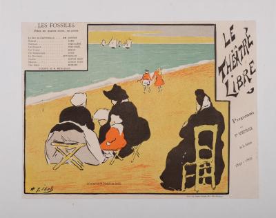 Henri-Gabriel IBELS - Programme du Théâtre Libre : Les Fossiles, 1892 - Lithographie originale 2