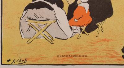 Henri-Gabriel IBELS - Programme du Théâtre Libre : Les Fossiles, 1892 - Lithographie originale 2