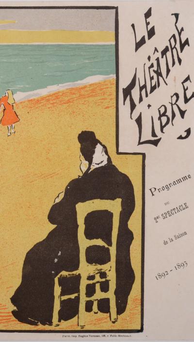 Henri-Gabriel IBELS - Programme du Théâtre Libre : Les Fossiles, 1892 - Lithographie originale 2