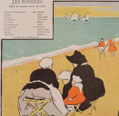 Henri-Gabriel IBELS - Programme du Théâtre Libre : Les Fossiles, 1892 - Lithographie originale 2