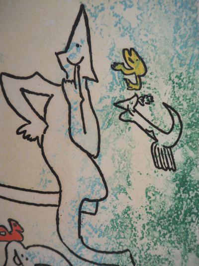 Roberto MATTA : Personnages joyeux- Gravure originale signée 2