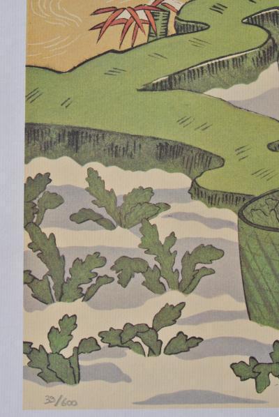 Suzuki HARUNOBU (d’après) : La Paysanne, 1961 - Lithographie érotique 2