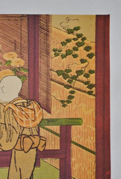 Suzuki HARUNOBU (d’après) : Les Chrysanthèmes, 1961 - Lithographie 2