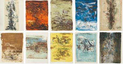 André MALRAUX et ZAO Wou-Ki - La Tentation de l’Occident, 1962 - Livre et lithographies - Signé 2