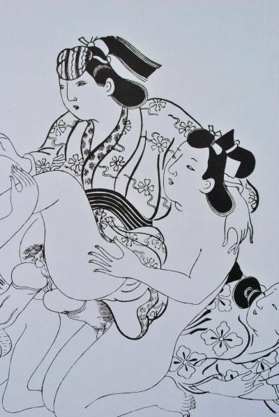 Jihei SUGIMURA (d’après) : le trio, 1961, Lithographie érotique 2