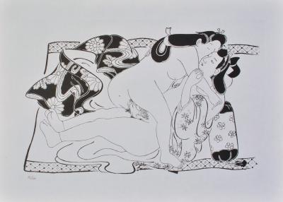 Jihei SUGIMURA (d’après) : le grand amour, 1961 - Lithographie érotique 2