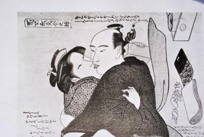 Kitagawa UTAMARO (d’après) : Plaisir de la Geisha, 1961 - Lithographie érotique 2