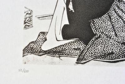 Kitagawa UTAMARO (d’après) : La Favorite, 1961 - Lithographie érotique 2