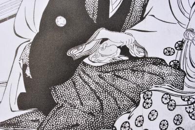 Kitagawa UTAMARO (d’après) : La Favorite, 1961 - Lithographie érotique 2