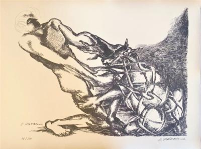 Ossip ZADKINE - The Labours of Hercule - The Erymanthian Boar, 1960 - Lithographie signée au crayon 2
