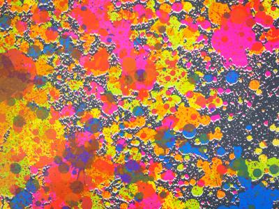 Walasse TING : Cosmos, Explosion de couleurs, 1974 - Lithographie originale Signée 2
