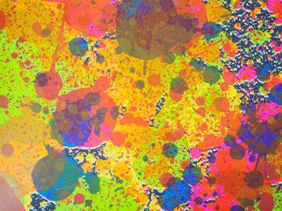 Walasse TING : Cosmos, Explosion de couleurs, 1974 - Lithographie originale Signée 2