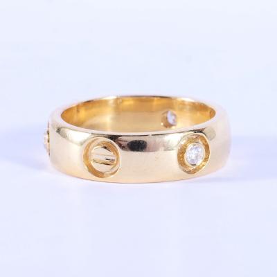 Bague éternité en or jaune dans goût de Cartier 2