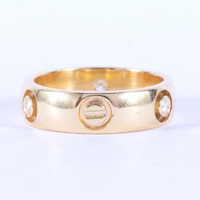 Bague éternité en or jaune dans goût de Cartier 2