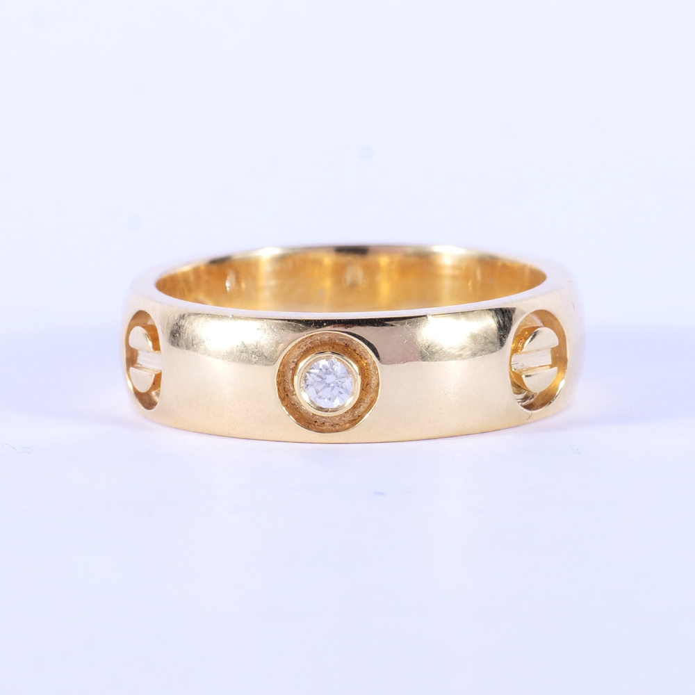 Bague D'éternité Diamants Jaune Canari 1,00 Ct - Or Jaune 14K - Taille Réglable 3.5-10.5 - Neuf