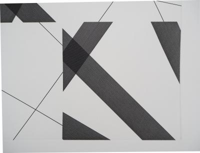 François MORELLET - Abstraction géométrique, 2006 - Gravure originale 2