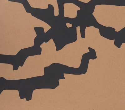 Eduardo CHILLIDA (d’après) - Abstraction noire - Lithographie offset signée 2