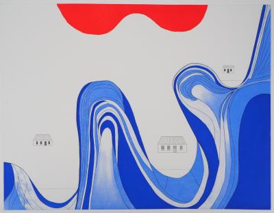 Louise Bourgeois - Lago de montaña - Grabado original 2