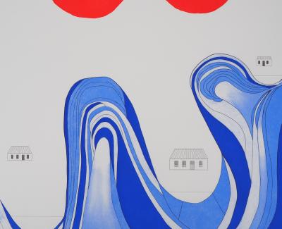 Louise BOURGEOIS - Lac de montagne - Gravure originale 2