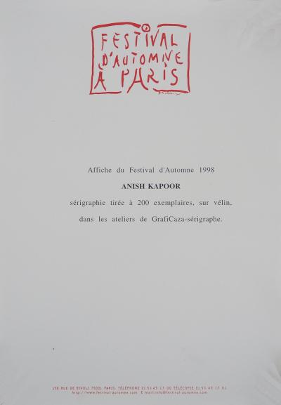 Anish KAPOOR - Amour et passion, 1998 - Sérigraphie originale 2