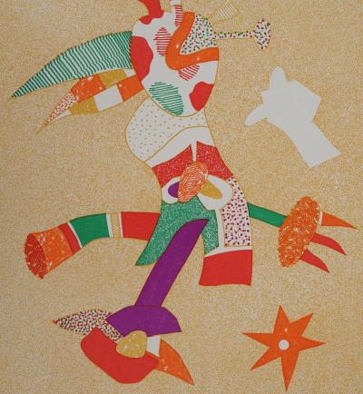 Otmar ALT - Personnage féerique, 1974 - Zincographie originale, Signée au crayon 2