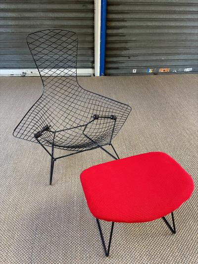 Harry BERTOIA - Fauteuil Bird et ottoman, circa 1950 2
