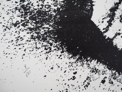 ARMAN - Violon et projection d’encre - Lithographie originale signée 2