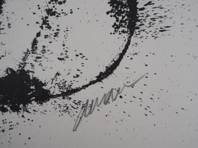 ARMAN - Violon et projection d’encre - Lithographie originale signée 2