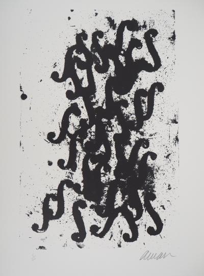ARMAN - Ouies de violon - Lithographie originale signée 2