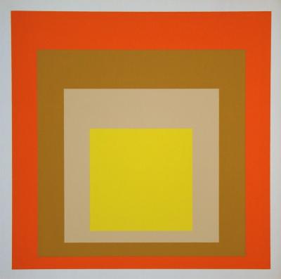 Josef ALBERS (d'après) - Hommage au Carré - Yes Sir, 1977 - Sérigraphie en couleurs 2