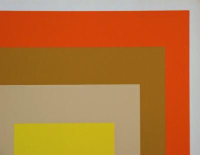 Josef ALBERS (d'après) - Hommage au Carré - Oui Monsieur, 1977 - Sérigraphie en couleurs 2